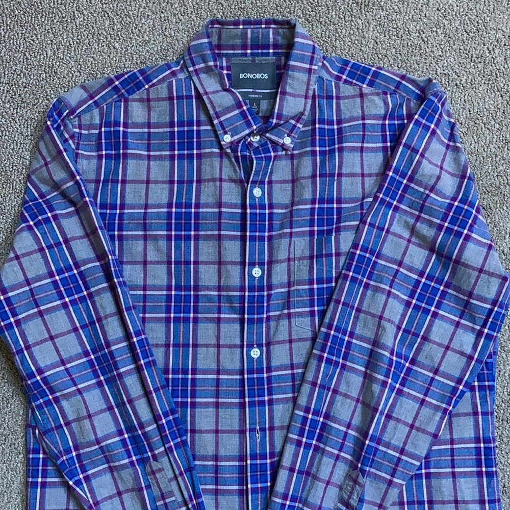 Bonobos Men’s size L long dress shirt